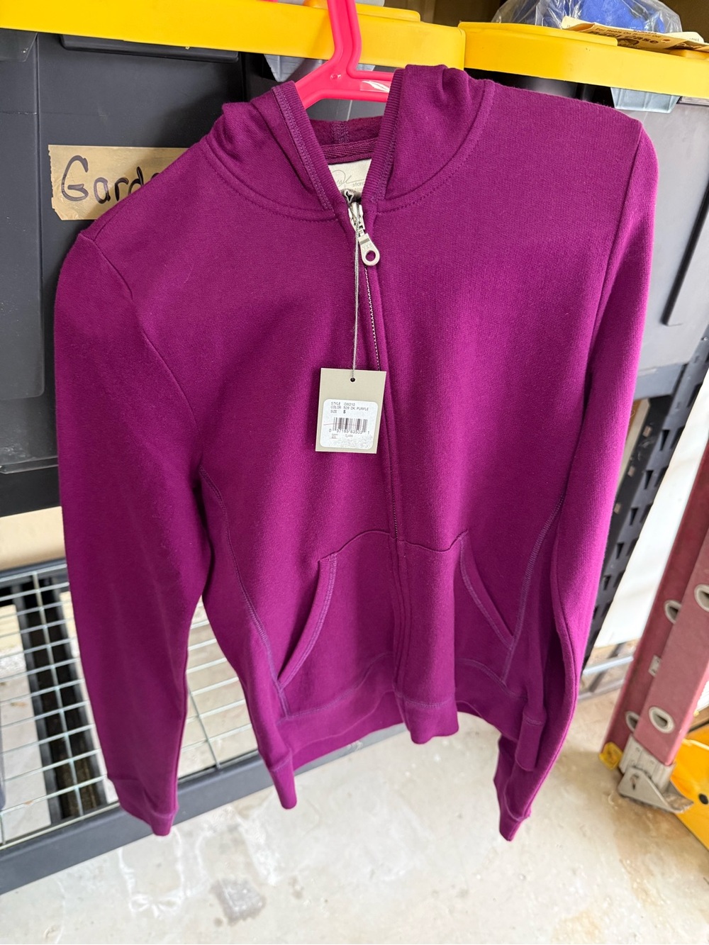Oprah Winfrey Women's Full-Zip Hooded Sweater - Magenta